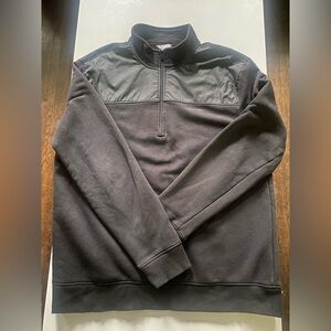 Calvin Klein Black Zip Up Sweater Fleece Casual